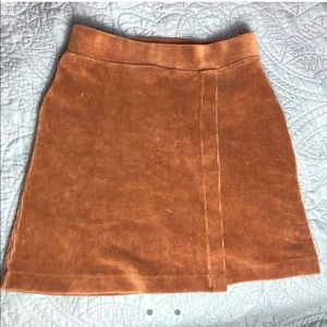 forever 21 EN material honey brown skirt